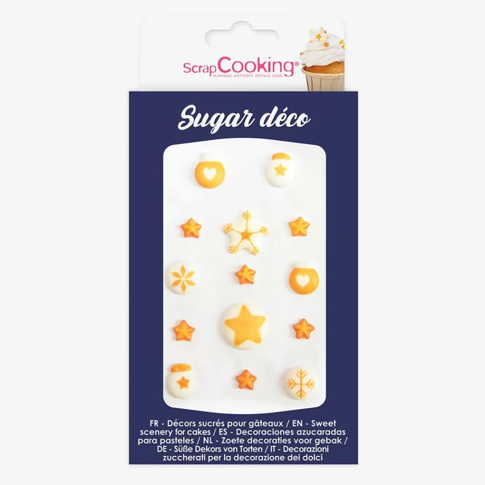 ScrapCooking Toppers En Sucre De Noel Deco Doree